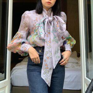 Zimmermann Concert Collage Print Blouse